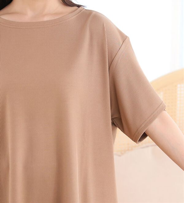 A HAPPY MARILYN（アハッピーマリリン）の「【Ｌ～８Ｌ】タイプが選べる！さらっとろルームウェアセット（パジャマ・ルームウェア）」｜詳細画像