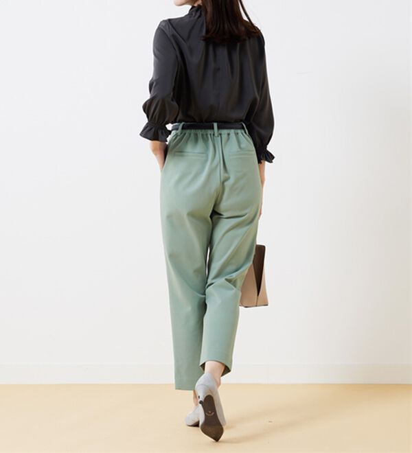 BELLUNA（ベルーナ）の「ツイルジャージー素材テーパードパンツ（テーパードパンツ）」｜詳細画像