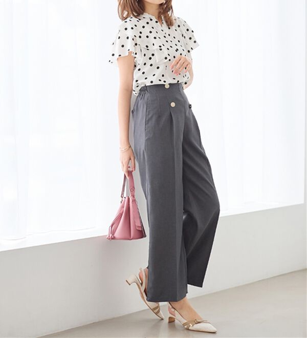 alotta（アロッタ）の「フリルデザインブラウス（ブラウス）」｜詳細画像