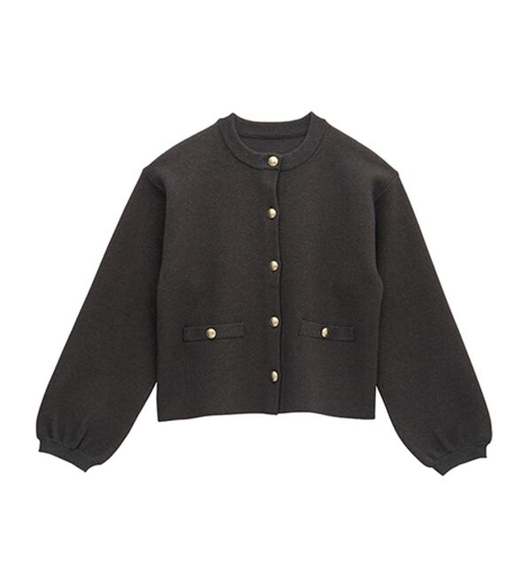 RANAN（ラナン）の「【4つの機能付き】洗える！ゴールド調ボタンニットカーディガン（ニットカーディガン）」｜詳細画像