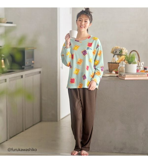 YU'NOW（ユナウ）の「【古川紙工】布製パンのルームウエア（パジャマ・ルームウェア）」｜詳細画像