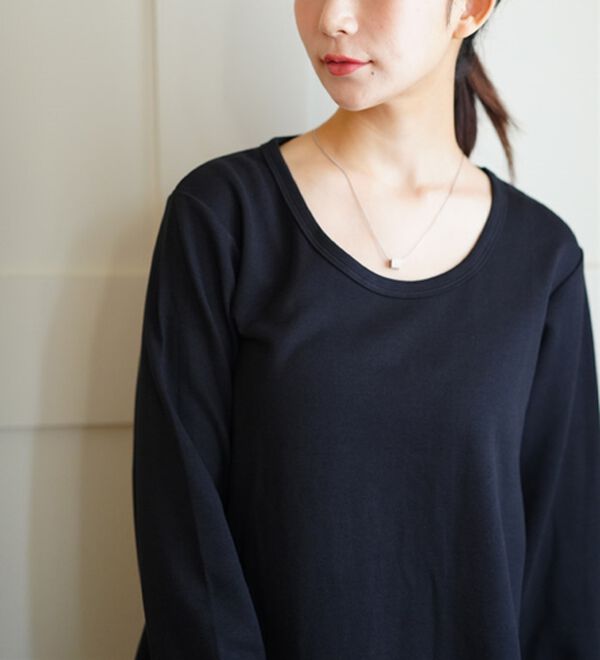 A HAPPY MARILYN（アハッピーマリリン）の「【Ｍ～８Ｌ／選べるシルエット・袖丈】綿混ベーシックＴシャツ（Tシャツ）」｜詳細画像