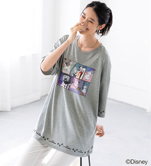 BELLUNA（ベルーナ）の「＜Ｄｉｓｎｅｙ＞ディズニー映画ＰＨＯＴＯ風Ｔシャツ（チュニック）」｜詳細画像