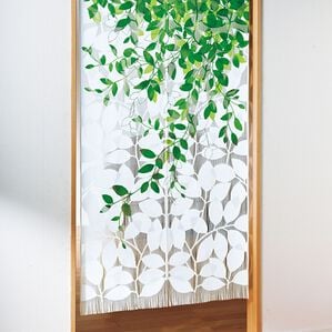 「風水カラーレースのれん（のれん・間仕切り・カフェカーテン）」｜リーフ