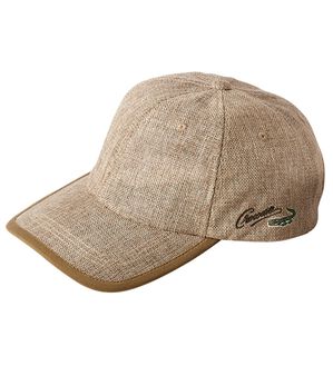 「＜クロコダイル＞お買い得メッシュキャップ（メンズ帽子）」｜キャップベージュ