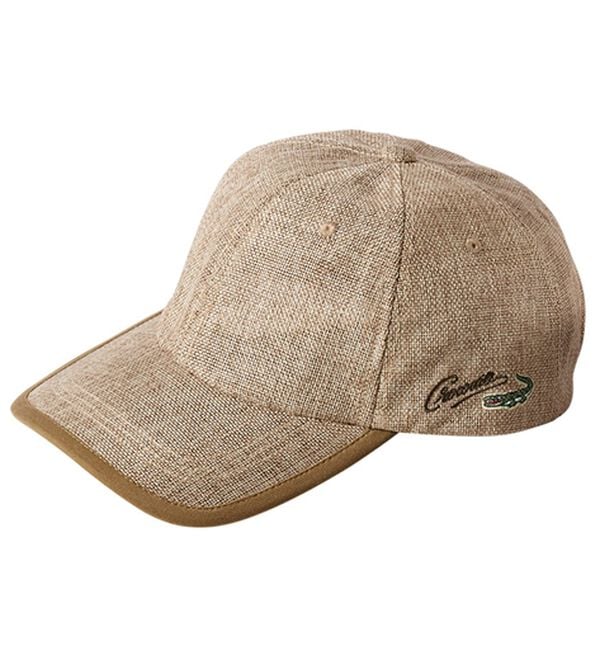 「＜クロコダイル＞お買い得メッシュキャップ（メンズ帽子）」｜キャップベージュ