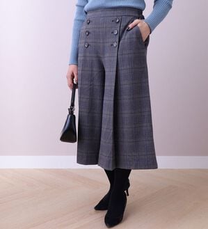 BELLUNA（ベルーナ）の「ウール調素材キュロットパンツ（その他パンツ）」｜詳細画像