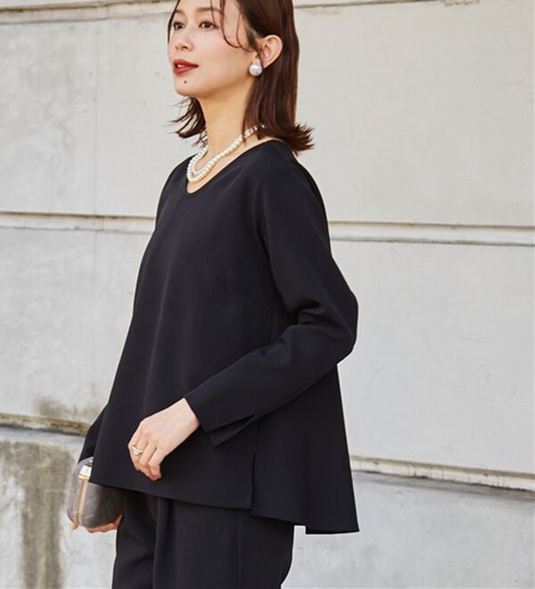 RANAN（ラナン）の「【選べるデザイン】楽してきれい見え！セットアップ（ブラウススーツ）」｜詳細画像