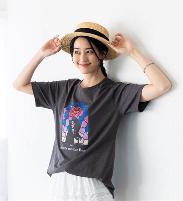 「＜Ｄｉｓｎｅｙ＞キャラクタープリントヴィンテージ風Ｔシャツ（チュニック）」｜詳細画像