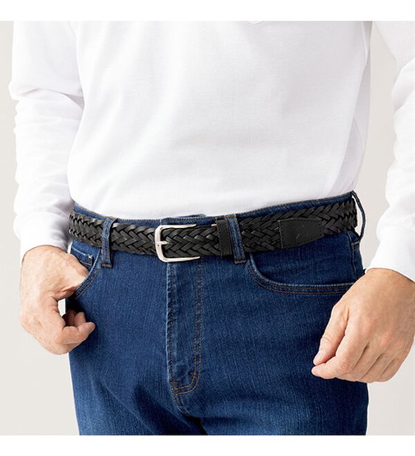 「＜アーノルド　パーマー＞本革メッシュベルト（メンズベルト）」｜詳細画像