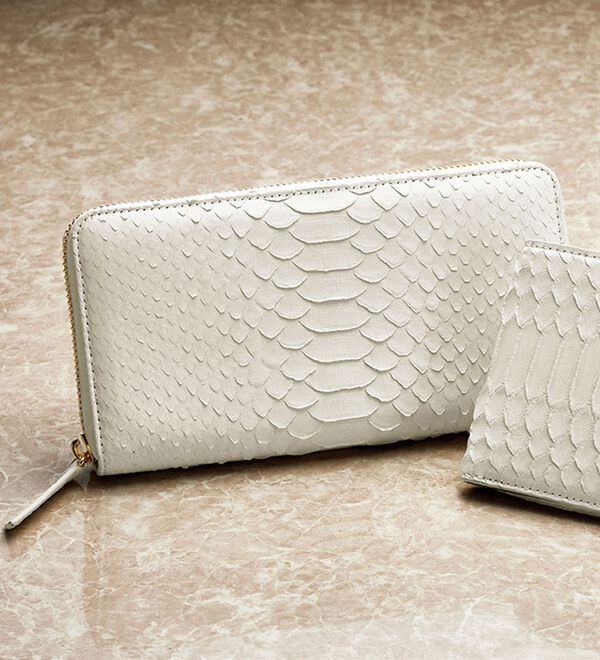 「白蛇開運ラウンド長財布（メンズ財布・パスケース）」｜詳細画像