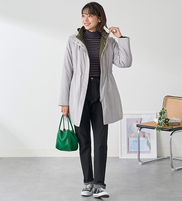 BELLUNA（ベルーナ）の「Ａｉｒｙ　＆Ｗａｒｍ　あったか軽量デザインコート（ロングコート）」｜詳細画像