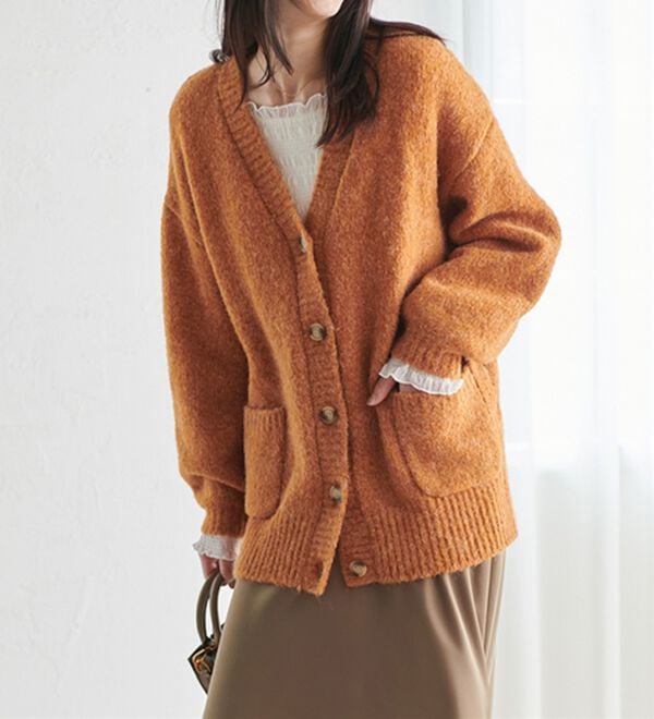 RANAN（ラナン）の「カラーオーバーカーディガン（ニットカーディガン）」｜詳細画像