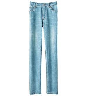 BELLUNA（ベルーナ）の「ヒンヤリ冷感！ライトオンスジーンズ　テーパード（テーパードパンツ）」｜ブリーチ