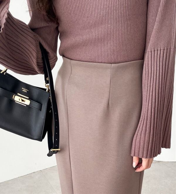 GeeRA（ジーラ）の「楽ちん！滑らか美ラインダンボールナロースカート（ロングスカート）」｜詳細画像