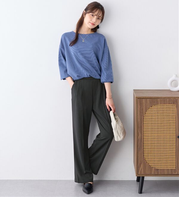 alotta（アロッタ）の「ぐーんと伸びる！ラクして美脚ワイドパンツ（ワイドパンツ・ガウチョ）」｜詳細画像