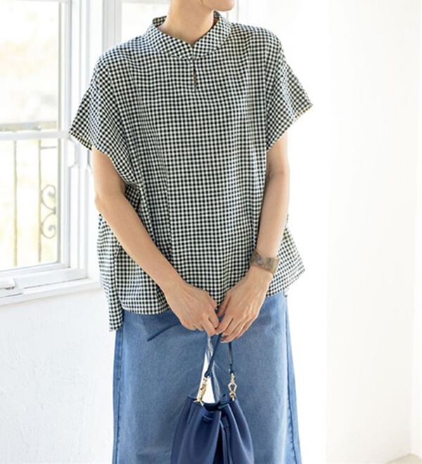 ルフラン（ルフラン）の「＜マジックスリム＞二の腕ほっそり見せブラウス（ブラウス）」｜詳細画像