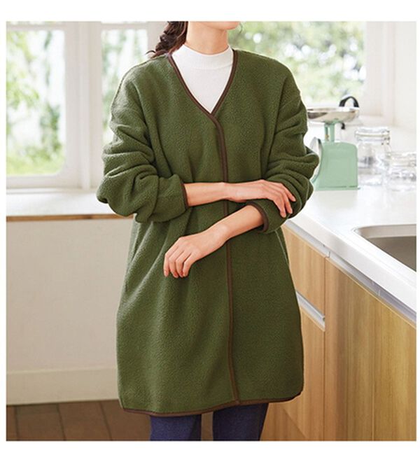 「ふんわりあったかボアガウン（パジャマ・ルームウェア）」｜詳細画像