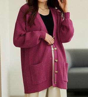 RANAN（ラナン）の「＜４つの機能付＞ポケットニットカーディガン（ニットカーディガン）」｜詳細画像