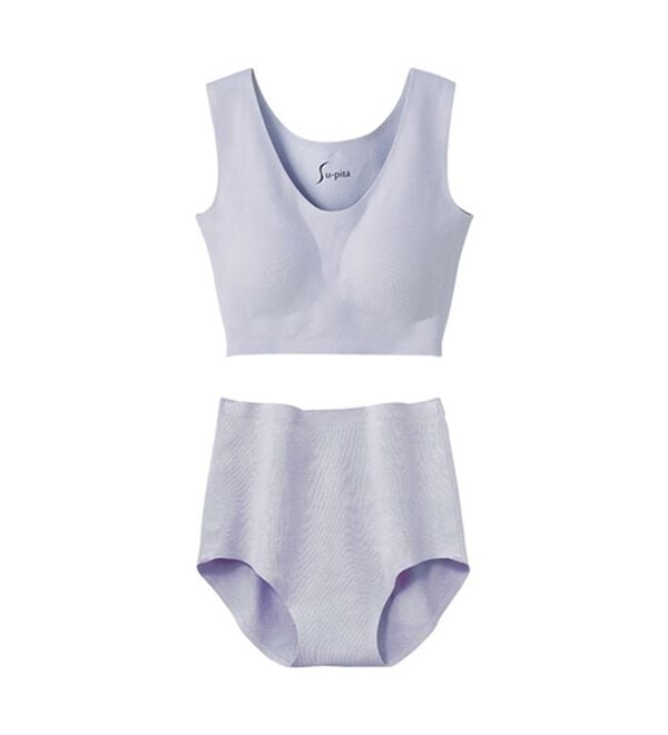 LAVIENNE（ラヴィエンヌ）の「【綿９５％＆縫い目ゼロ】締め付けにくいスーピタブラ・ショーツ（別売）（ブラジャー）」｜詳細画像