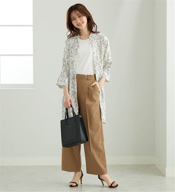 「【接触冷感】レーヨン素材ブザム切替ワンピース（その他ワンピース）」｜詳細画像