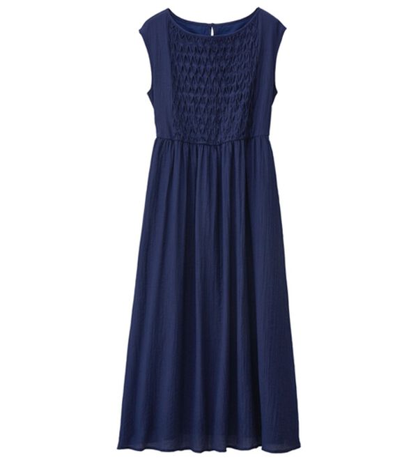 RANAN（ラナン）の「ひんやり！シャーリング風デザインロングワンピース（ロングワンピース）」｜詳細画像