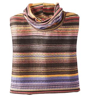 BELLUNA（ベルーナ）の「テンセル（ＴＭ）繊維・コットンプリントプルオーバー（カットソー）」｜ボーダー調柄