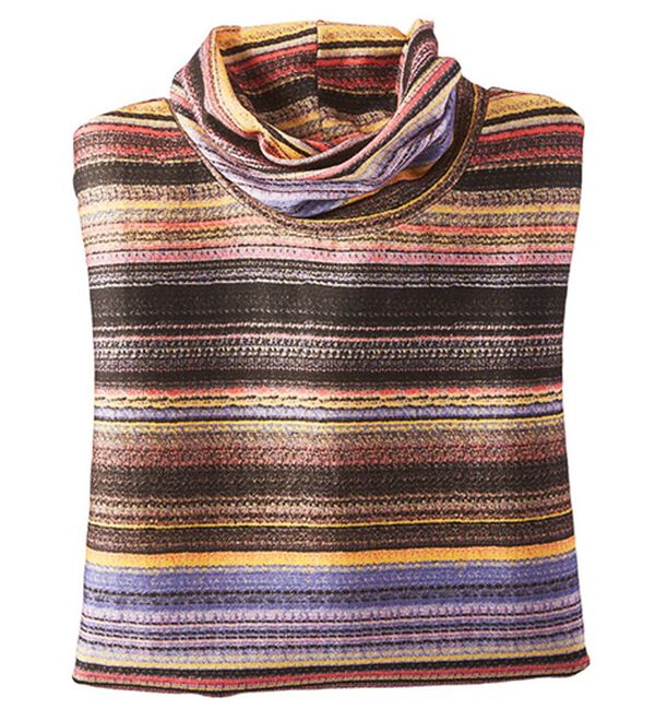 BELLUNA（ベルーナ）の「テンセル（ＴＭ）繊維・コットンプリントプルオーバー（カットソー）」｜ボーダー調柄