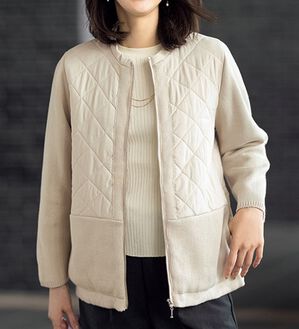 ルフラン（ルフラン）の「車移動にぴったり！異素材ブルゾン（ブルゾン）」｜詳細画像