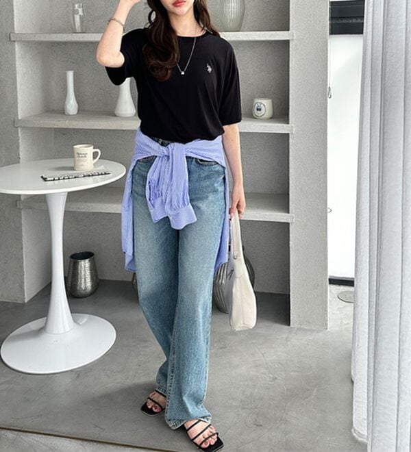 GeeRA（ジーラ）の「【Ｕ．Ｓ．　ＰＯＬＯ　ＡＳＳＮ．】スラブシアーTシャツ（Tシャツ）」｜詳細画像
