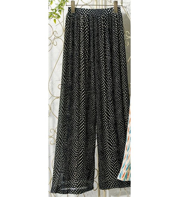 ルフラン（ルフラン）の「ラク美プリーツパンツ（フルレングスパンツ）」｜ドット柄