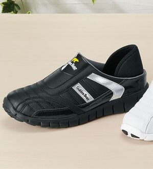 「＜ゴールデンベア＞軽量設計カジュアルスニーカー（メンズスニーカー）」｜サボブラック