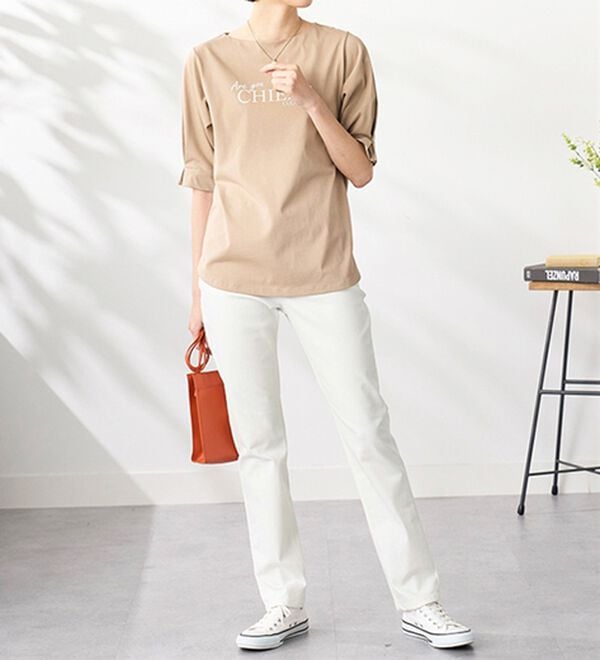 BELLUNA（ベルーナ）の「ヒンヤリ冷感！ライトオンスジーンズ（フルレングスパンツ）」｜詳細画像