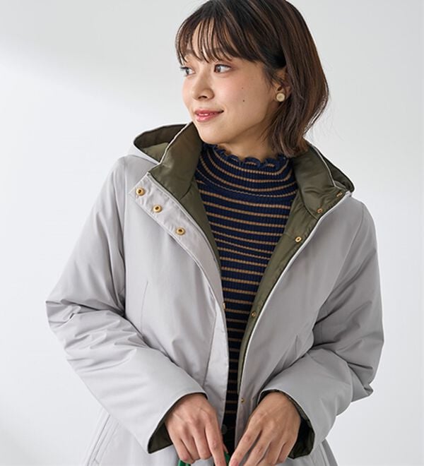 BELLUNA（ベルーナ）の「Ａｉｒｙ　＆Ｗａｒｍ　あったか軽量デザインコート（ロングコート）」｜詳細画像