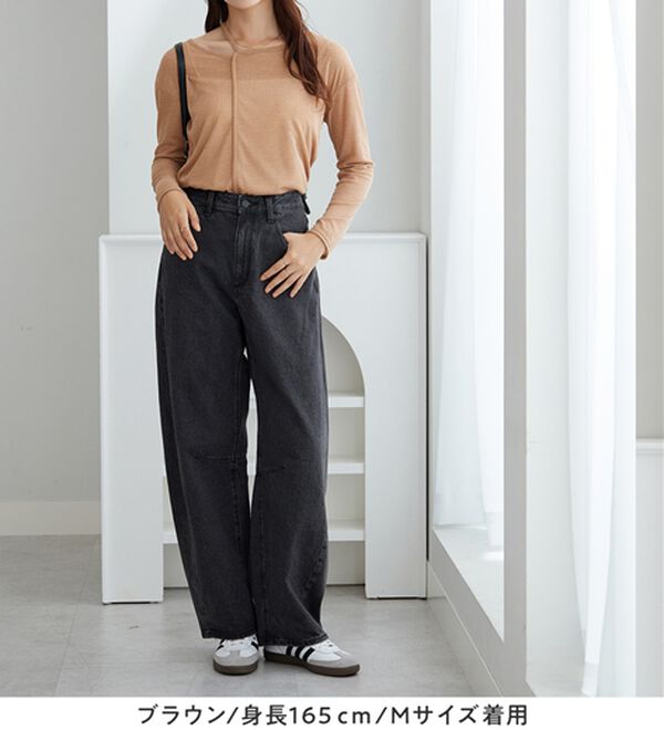 Viola e Viola（ヴィオラ エ ヴィオラ）の「スラブシアーテレコアシメデザイントップス（カットソー）」｜詳細画像