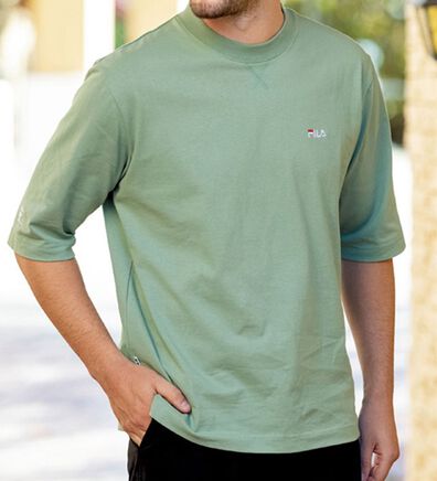 「＜フィラ＞綿１００％キシリトール５分袖Ｔシャツ（メンズシャツ）」