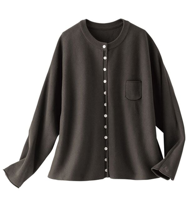 BELLUNA（ベルーナ）の「＜＆ｃｏｃｏｃｈｉ＞綿１００％ゆったりドルマンカーディガン（ニットカーディガン）」｜詳細画像