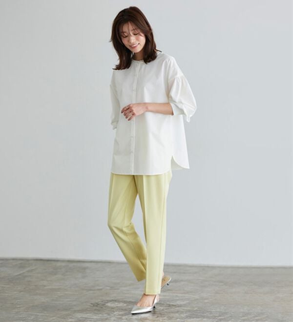 Pierrot（ピエロ）の「２ｗａｙパールボタンブラウス（ブラウス）」｜詳細画像