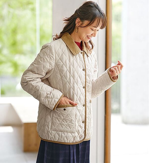 BELLUNA（ベルーナ）の「衿付キルト切替ジャケット（その他ジャケット）」｜詳細画像