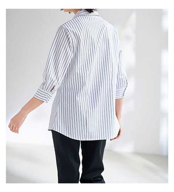 BELLUNA（ベルーナ）の「【選べる袖丈】洗える！ストレッチイージーケアシャツ（シャツ）」｜詳細画像