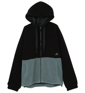RANAN（ラナン）の「＜ａｄｉｄａｓ＞ボアジャケット（ブルゾン）」｜ブラック
