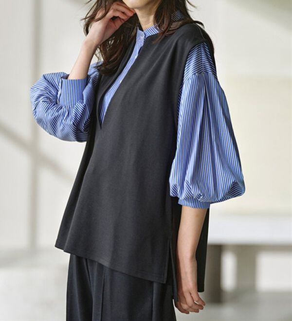 RANAN（ラナン）の「タック使いボリューム袖ブラウス（ブラウス）」｜詳細画像