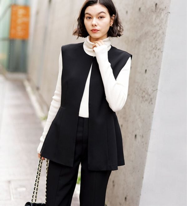 入卒式/セレモニー】ペプラムベストセットアップスーツ - ベルーナ【公式】