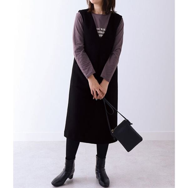 BELLUNA（ベルーナ）の「ライトメルトンジャンパースカート（ジャンパースカート）」｜詳細画像