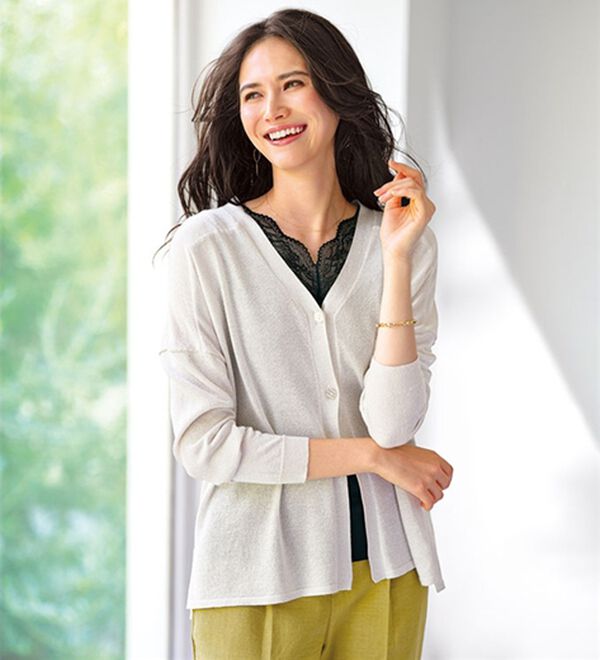 BELLUNA（ベルーナ）の「レース素材カップ付タンクトップ（タンクトップ・キャミソール）」｜詳細画像