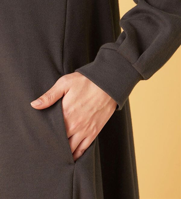 BELLUNA（ベルーナ）の「【吸湿発熱】ポンチ素材チュニックワンピース（チュニックワンピース）」｜詳細画像