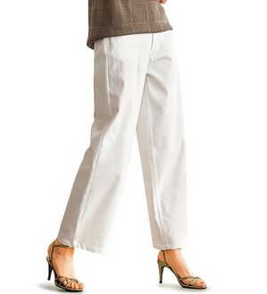 BELLUNA（ベルーナ）の「ヒンヤリ冷感！ライトオンスジーンズ（ワイドバギー）（ワイドパンツ・ガウチョ）」｜詳細画像