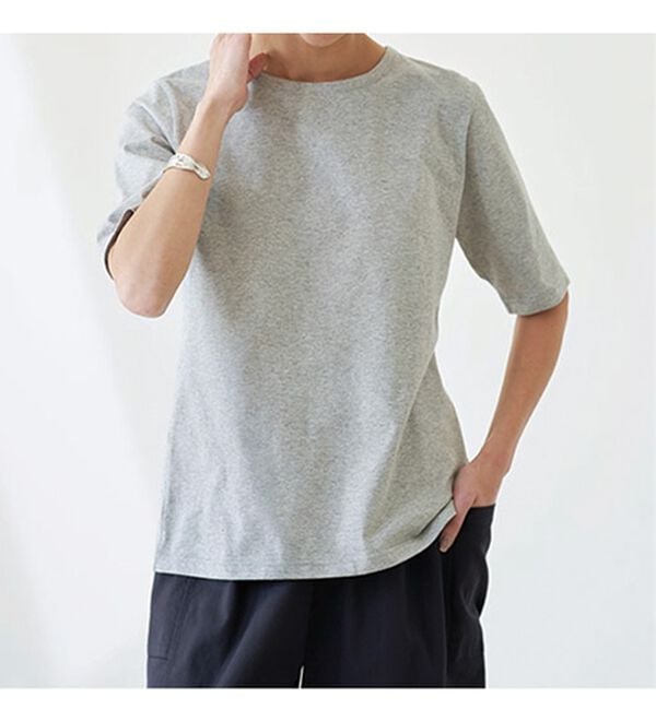 BELLUNA（ベルーナ）の「綿１００％抗菌防臭汗ジミ対策プルオーバー（カットソー）」｜詳細画像