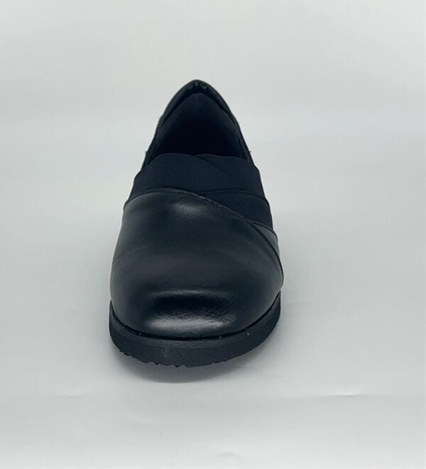 BELLUNA（ベルーナ）の「日本製５Ｅ牛革クロスデザインパンプス（パンプス）」｜詳細画像