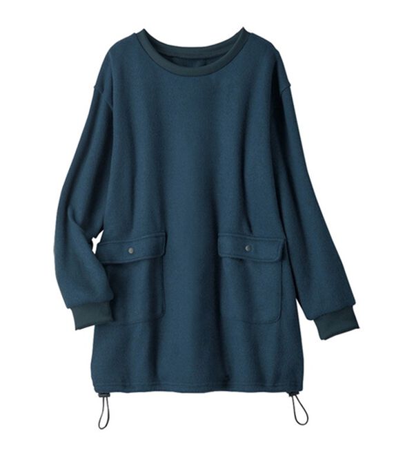 ルフラン（ルフラン）の「【３色組】ポケットが可愛いふっくら裏起毛おうちチュニック（チュニック）」｜詳細画像